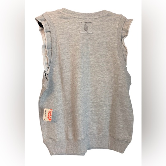 NEW Free People Movement Flutter Sleeve Sweatshirt Tank Heather Grey - Picture 7 of 9